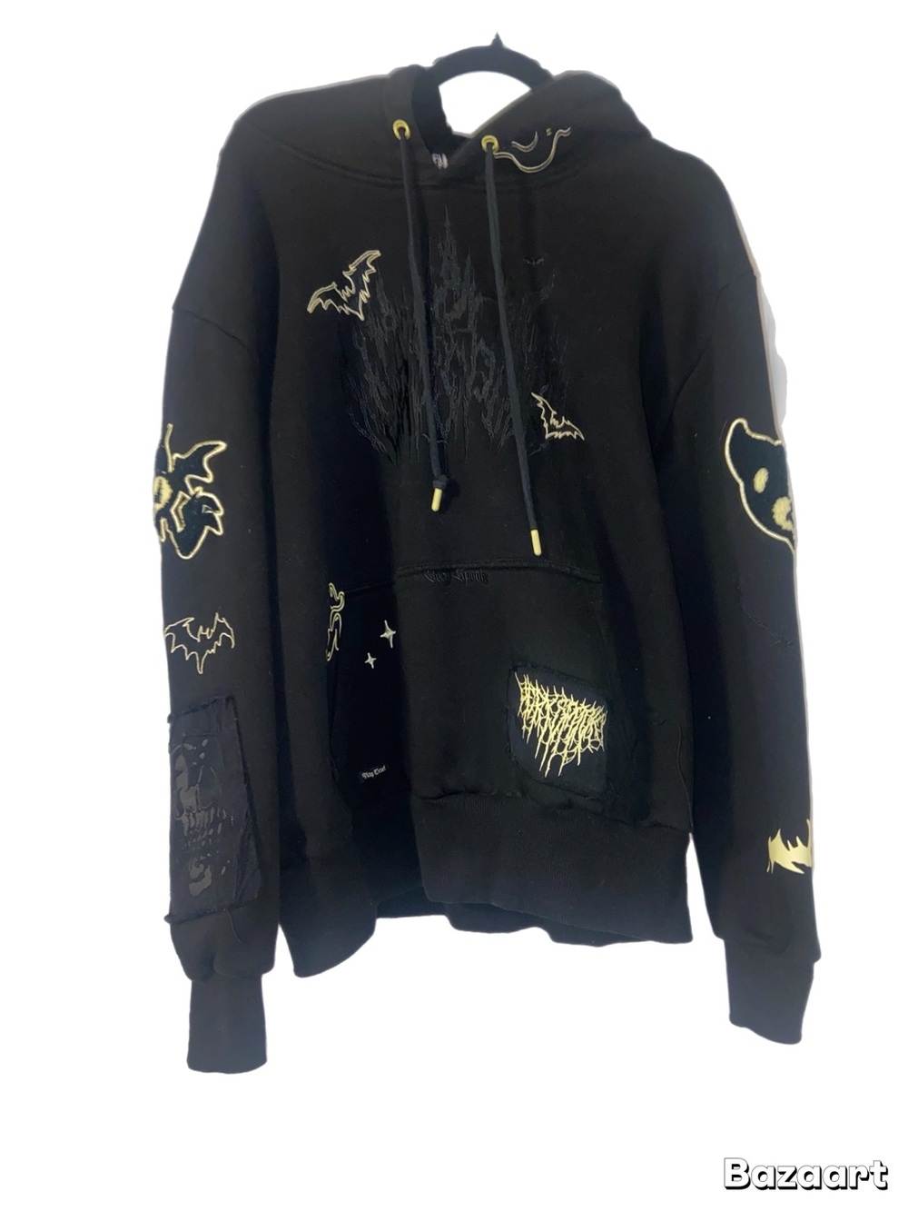Black Graphic Hoodie Sweatshirt